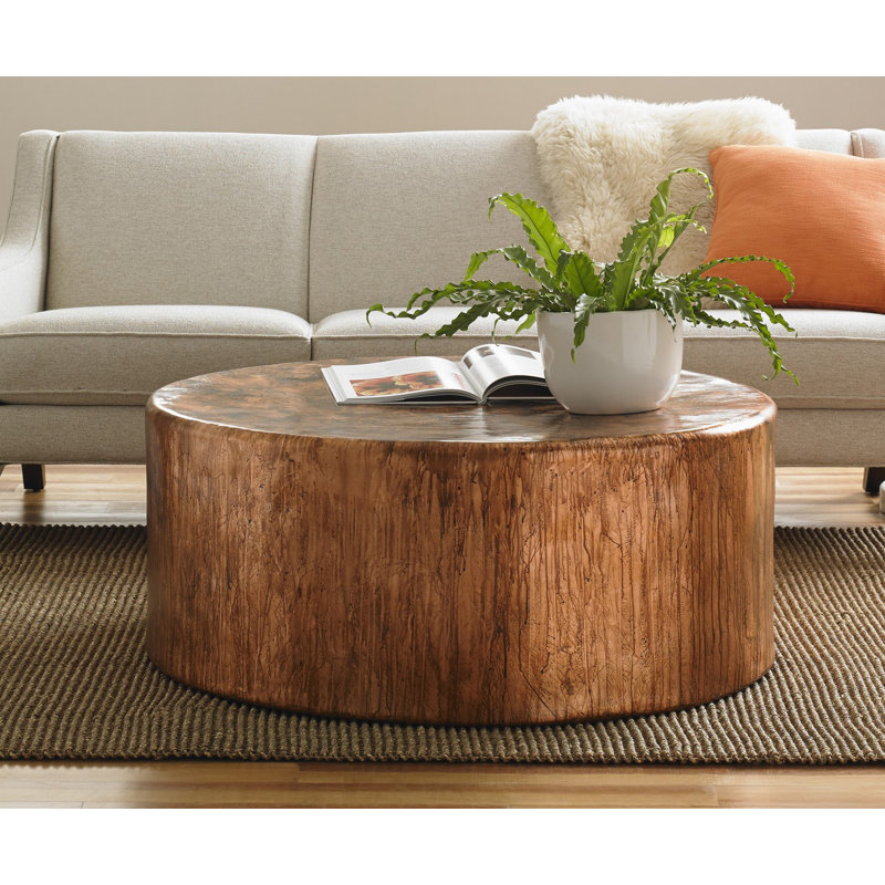 Phillips Collection Copper Acid Drum Coffee Table Wayfair